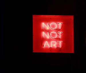 Preview wallpaper inscription, art, neon, backlight