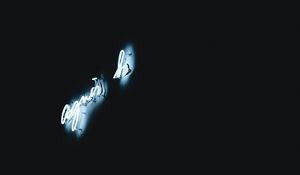 Preview wallpaper inscription, backlight, neon, black