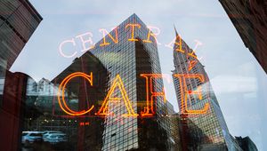 Preview wallpaper inscription, cafe, light, backlight