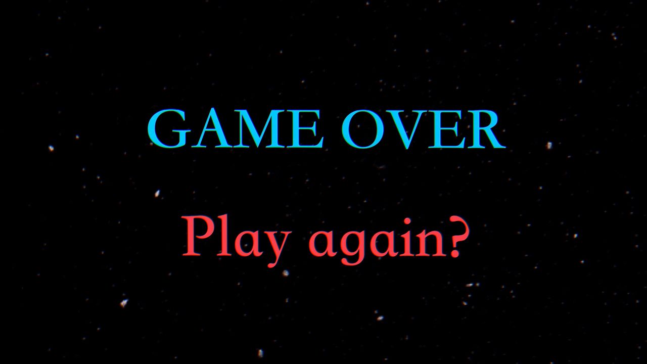Wallpaper inscription, game over, text