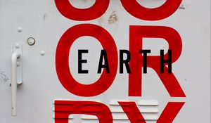 Preview wallpaper inscription, letters, red, wall, surface