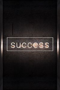 Preview wallpaper inscription, light, neon, success