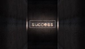 Preview wallpaper inscription, light, neon, success