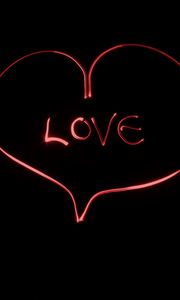 Preview wallpaper inscription, love, light, art