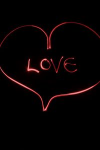 Preview wallpaper inscription, love, light, art