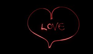 Preview wallpaper inscription, love, light, art
