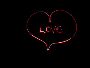 Preview wallpaper inscription, love, light, art