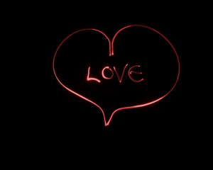 Preview wallpaper inscription, love, light, art
