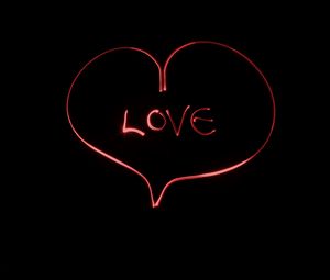 Preview wallpaper inscription, love, light, art