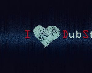 Preview wallpaper inscription, love, music, dubstep