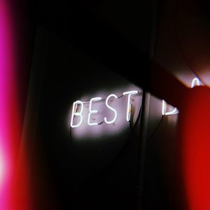 Preview wallpaper inscription, neon, backlight, wall, best