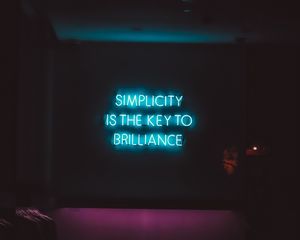 Preview wallpaper inscription, neon, glow, text, sign