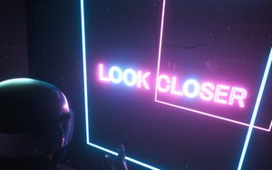 Preview wallpaper inscription, neon, motivation, action