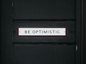Preview wallpaper inscription, optimism, motivation, nameplate