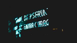 Preview wallpaper inscription, text, letters, neon