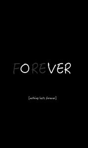 Preview wallpaper inscription, thoughts, forever