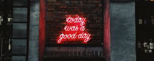 Preview wallpaper inscription, wall, lighting