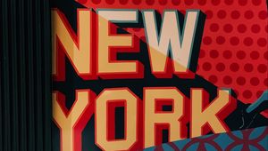 Preview wallpaper inscription, wall, new york, letters