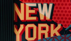 Preview wallpaper inscription, wall, new york, letters