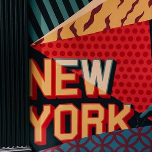 Preview wallpaper inscription, wall, new york, letters