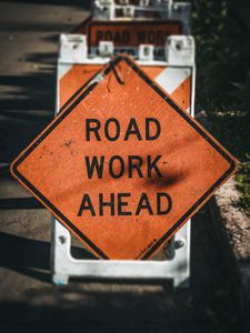 Preview wallpaper inscription, words, road, sign