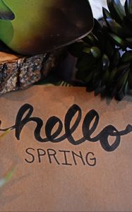 Preview wallpaper inscription, words, spring