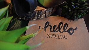Preview wallpaper inscription, words, spring