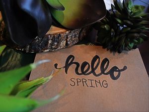 Preview wallpaper inscription, words, spring