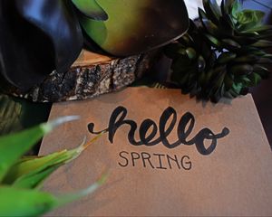 Preview wallpaper inscription, words, spring