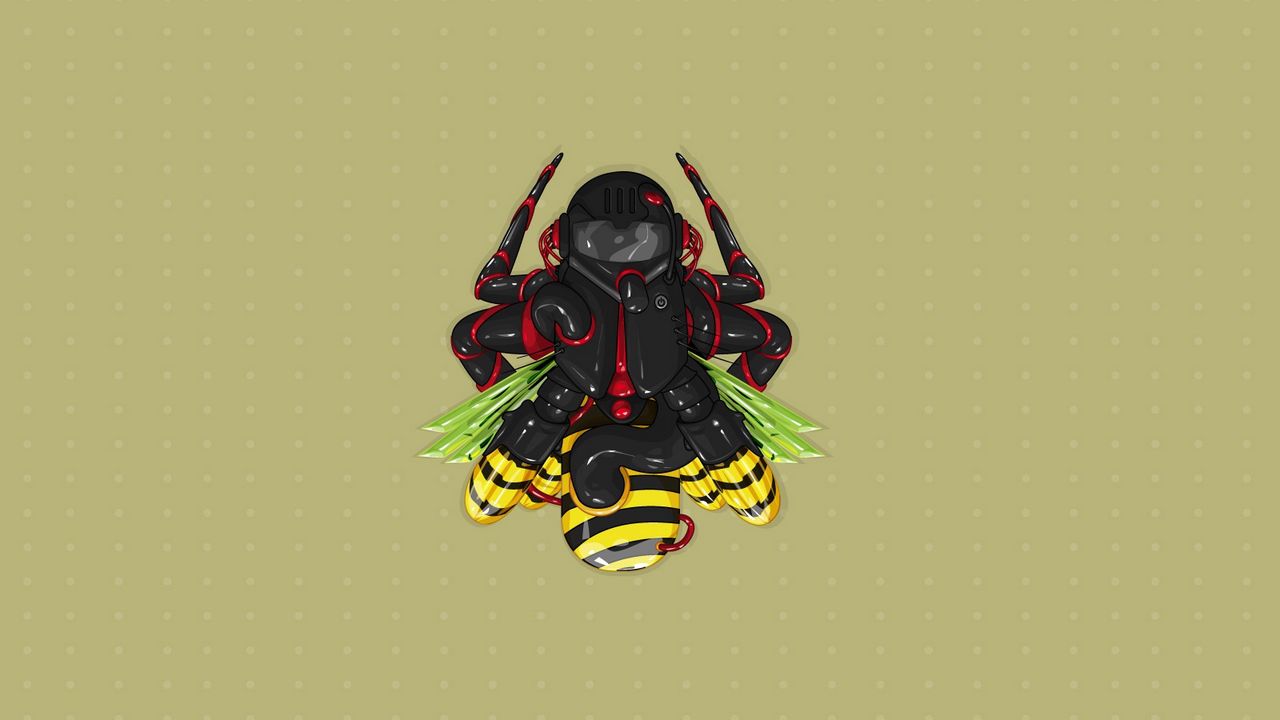 Wallpaper insect, robot, art, weapons