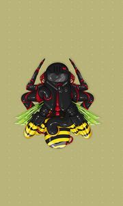 Preview wallpaper insect, robot, art, weapons