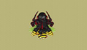 Preview wallpaper insect, robot, art, weapons