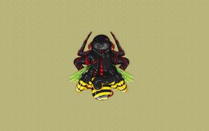 Preview wallpaper insect, robot, art, weapons