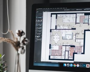 Preview wallpaper interior design, macbook, phone