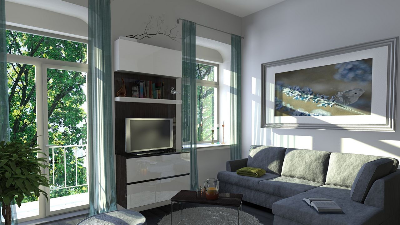 Wallpaper interior, design, style, home, living room