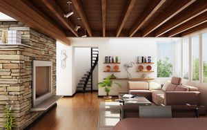 Preview wallpaper interior design, style, design, home, villa, living room