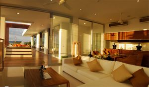 Preview wallpaper interior design, style, home, villa, living space, terrace, swimming pool