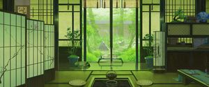 Preview wallpaper interior, japan, art, window, view