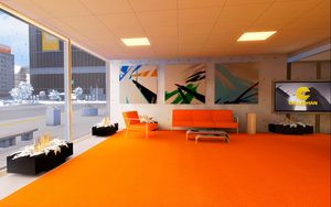 Preview wallpaper interior, room, beautiful, mirrors edge, orange