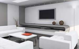 Preview wallpaper interior, room, sofa, tv, style, modern