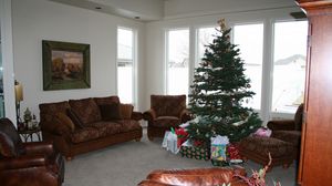 Preview wallpaper interior, style, design, home, house, room, tree, presents