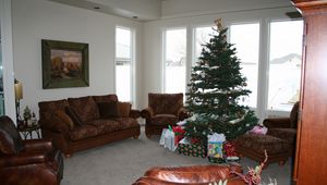 Preview wallpaper interior, style, design, home, house, room, tree, presents
