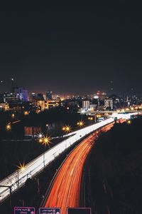 Preview wallpaper iran, night city, road, city lights