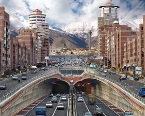 Preview wallpaper iran, tehran, road, building