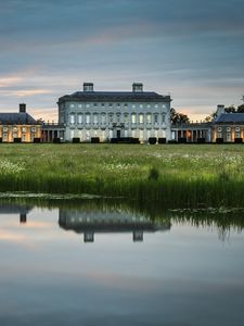 Preview wallpaper ireland, house, lake, pond, reflection, manor