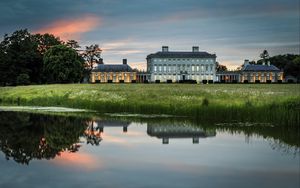 Preview wallpaper ireland, house, lake, pond, reflection, manor
