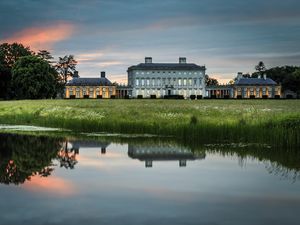 Preview wallpaper ireland, house, lake, pond, reflection, manor