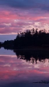 Preview wallpaper ireland, lake, beach, reflection, evening