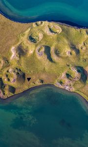 Preview wallpaper island, aerial view, sea, nature