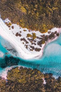 Preview wallpaper island, beach, aerial view, sea, bay